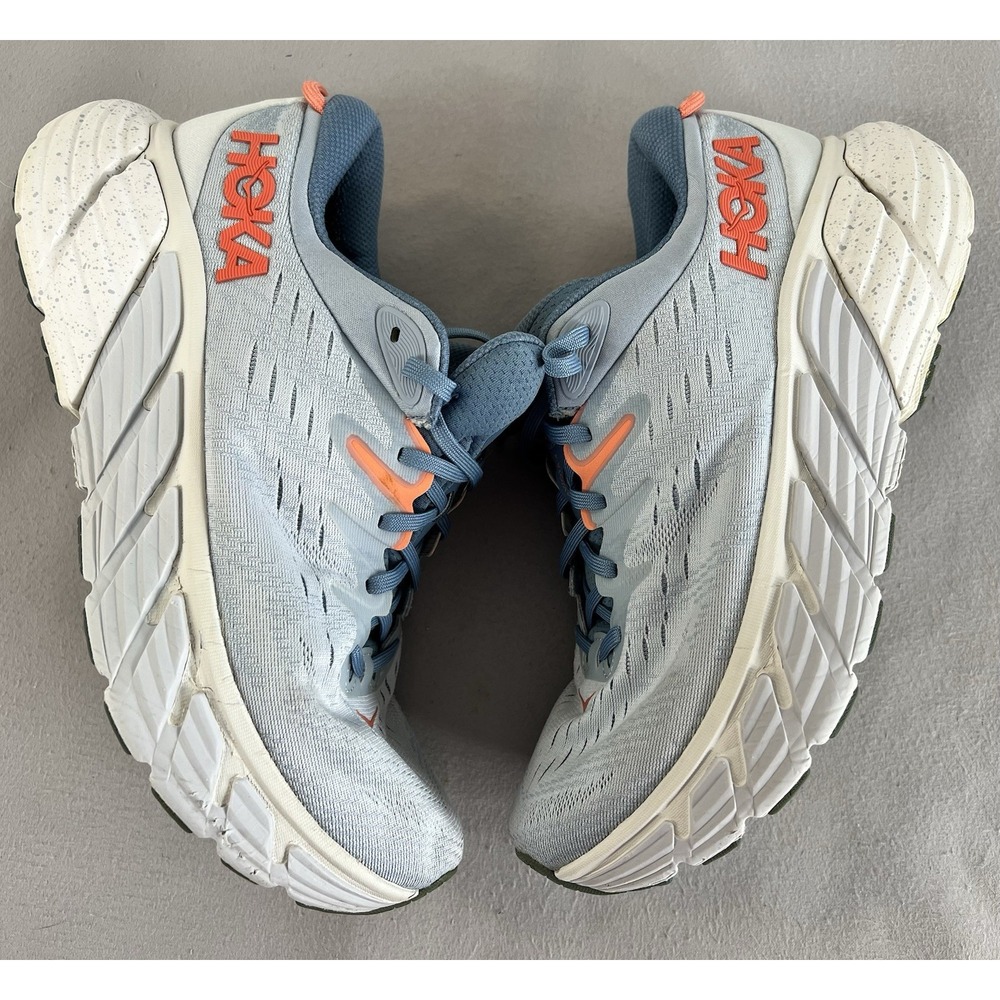 HOKA Gaviota 4 Running Shoes Womens Size 11D Blue Coral‎ Max Cushion Stability